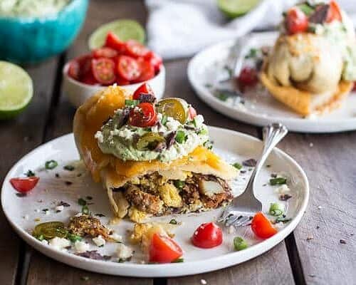 Breakfast Chimichangas with Avocado + Cotija Cheese. - Half Baked Harvest